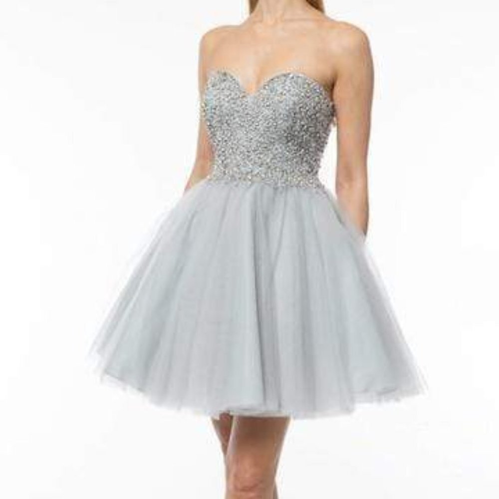 Terani Couture 1921H0320 Cocktail Dress White Size 2